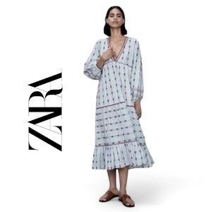 Zara Boho Chic Midi Dress